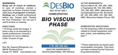 Bio Viscum Phase (Dsrt0115 Bio Viscum Phase 7 3 18)